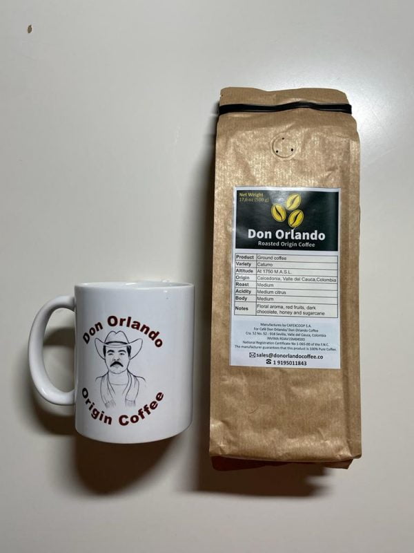 Ground Coffee + Mug